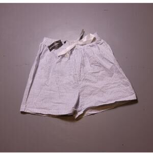 NWT PRETTYLITTLETHING shorts boxers bow shorts blue and white S